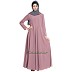 Umbrella cut abaya- Puce-Pink Umbrella cut abaya- Puce-Pink